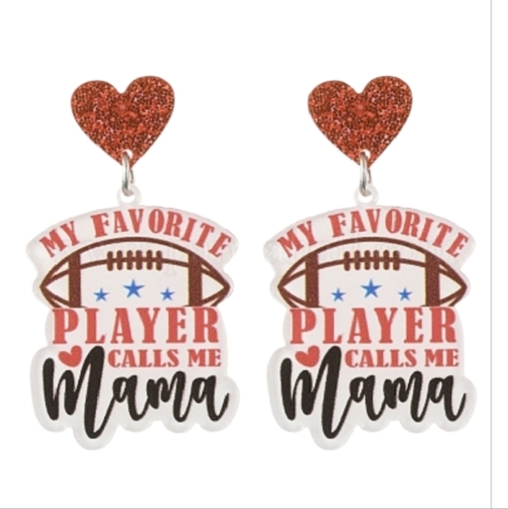 Football Mama Dangle Earrings | Mix And Match 3/$20